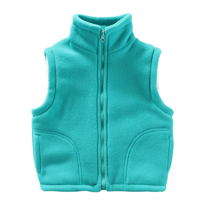 3 to 10 Years Teenager Outwear Waistcoats Sleeveless Jackets Children\'s Vest For Boy Girl Polar Fleece Baby Kid Vest Warm Winter