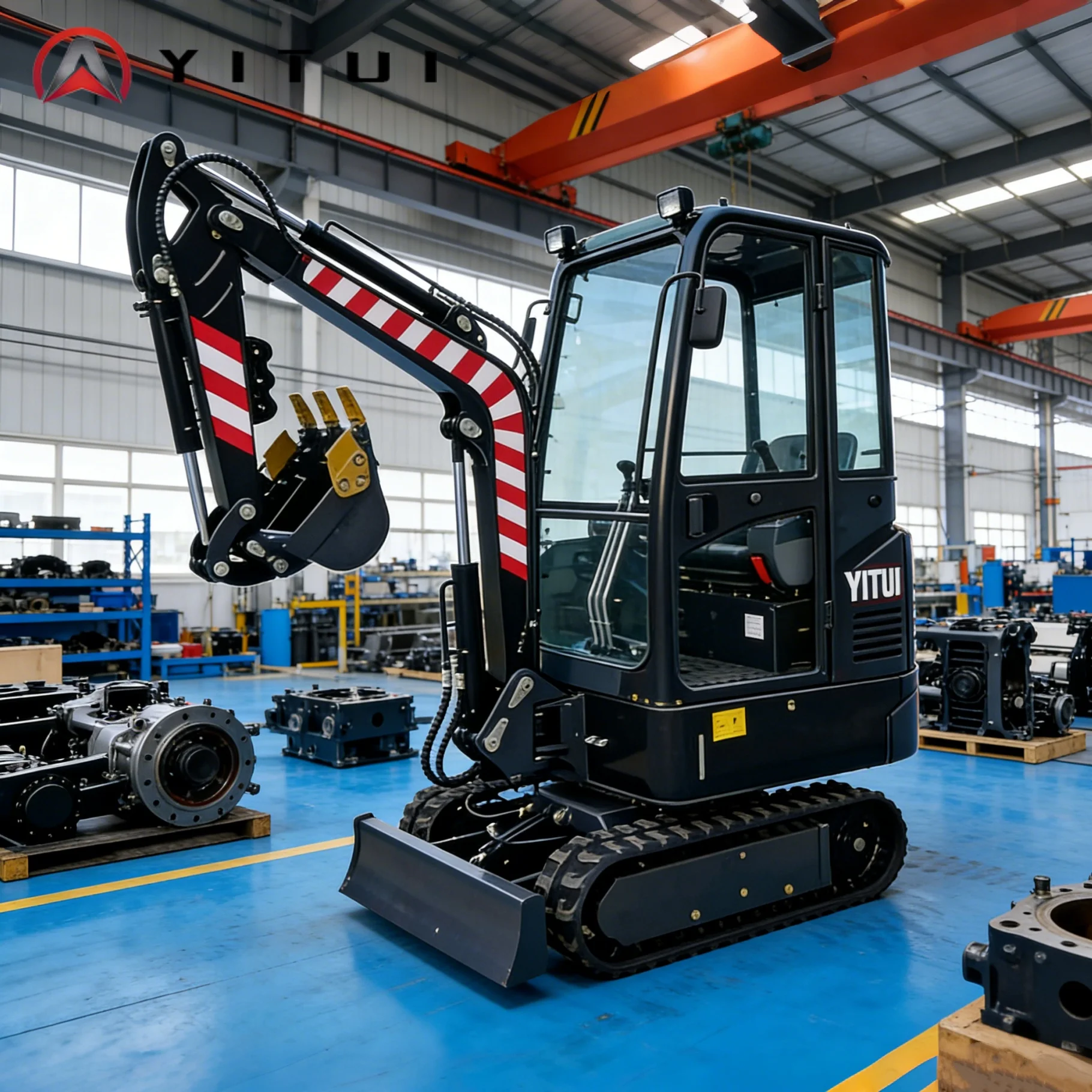 Customized 2.0t Mini Excavator With Powerful Engine High Working Efficiency Low Noise CE Approved Mini Digger