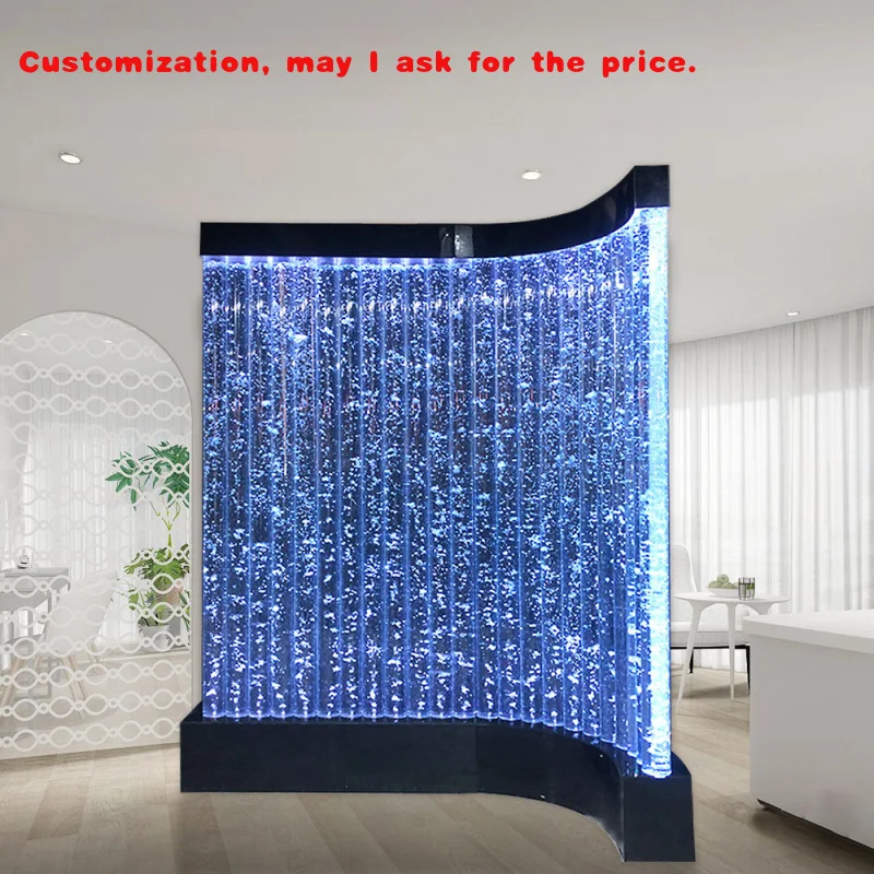 Custom.LED مقسم أو تقسيم الغرفة المنحني، تأثير ملون على جدار الفقاعات المتحركة #1