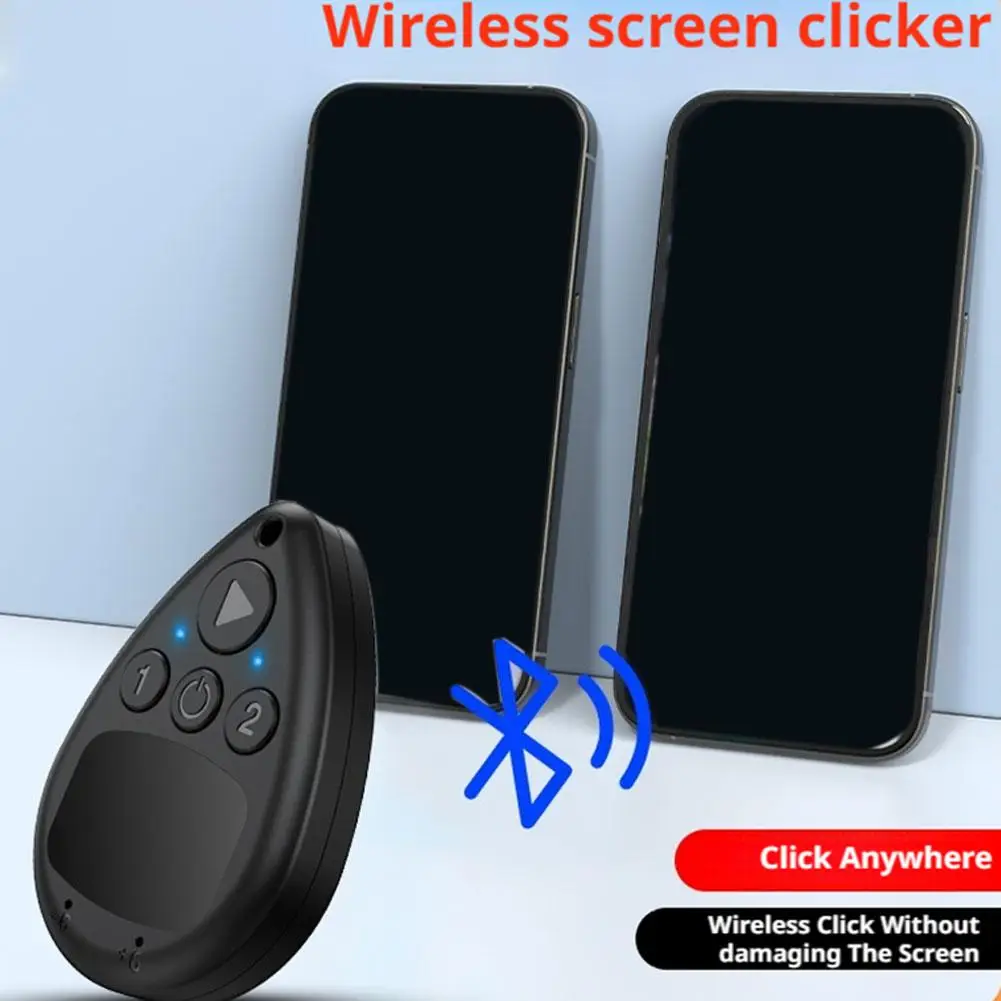 

Bluetooth Mode Wireless Automatic Clicker Charging Cable Portable No Two-speed Clicker Noise Clicker Phone Remotel Auto Z4E6