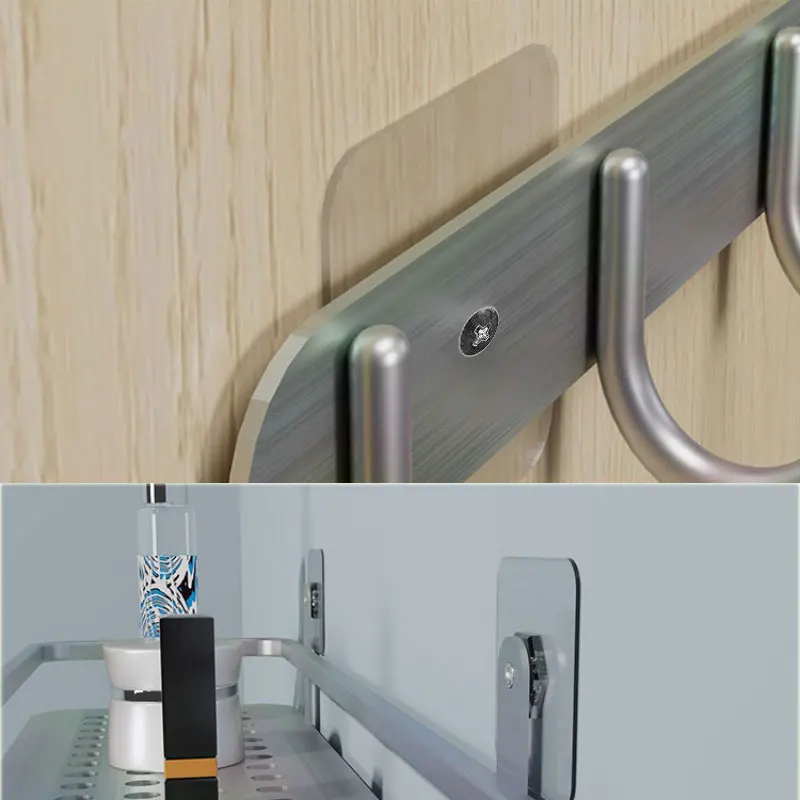 رقعة صامولة لولبية قوية ذاتية اللصق مناسبة لأرفف التخزين المنزلية وخطاف إطار الصورة بدون تركيب وتثبيت الحفر