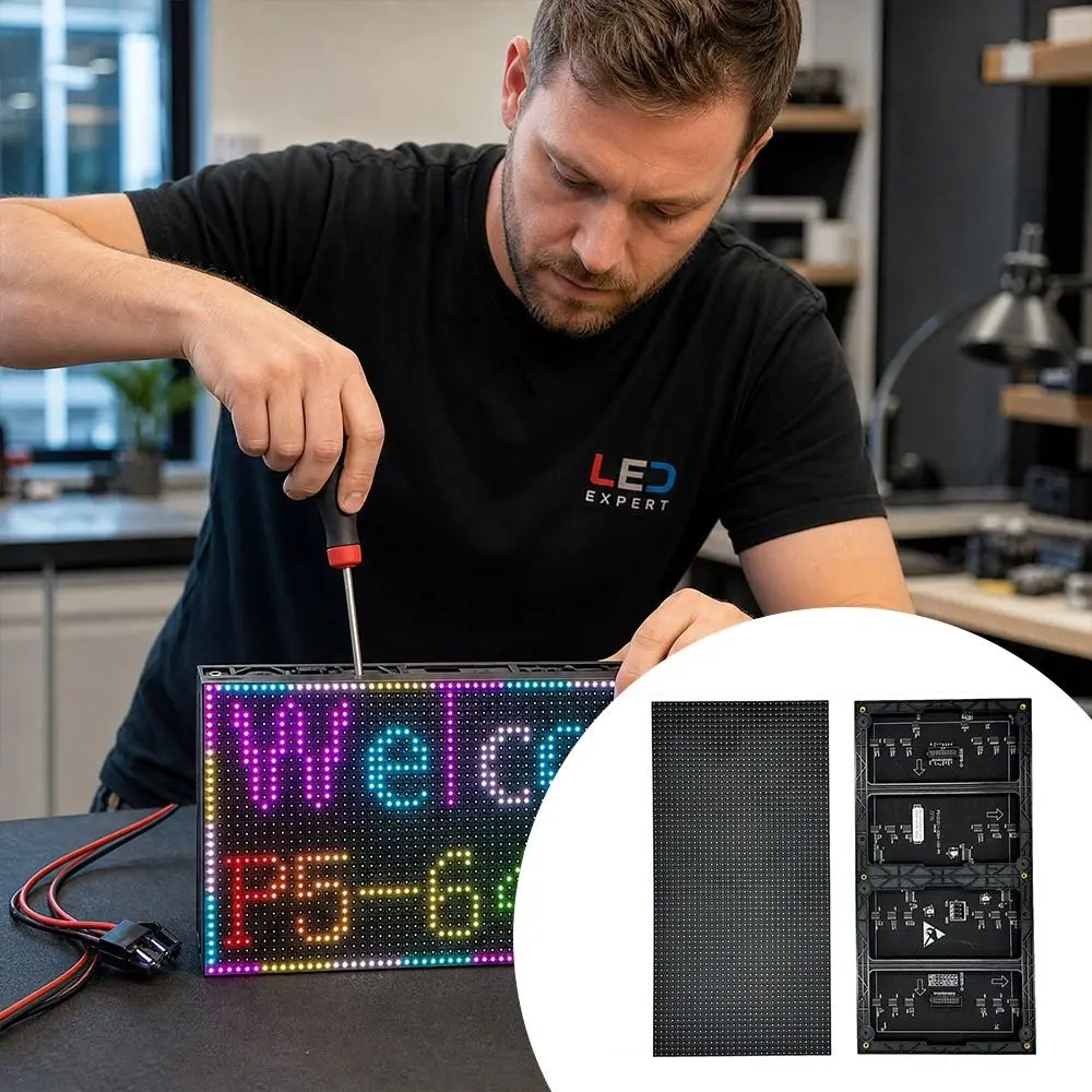Professional P5-320x160 LED Display Module High Brightness 320mm*160mm Full Color LED Panel HD LED Matrix Panel Stage Background