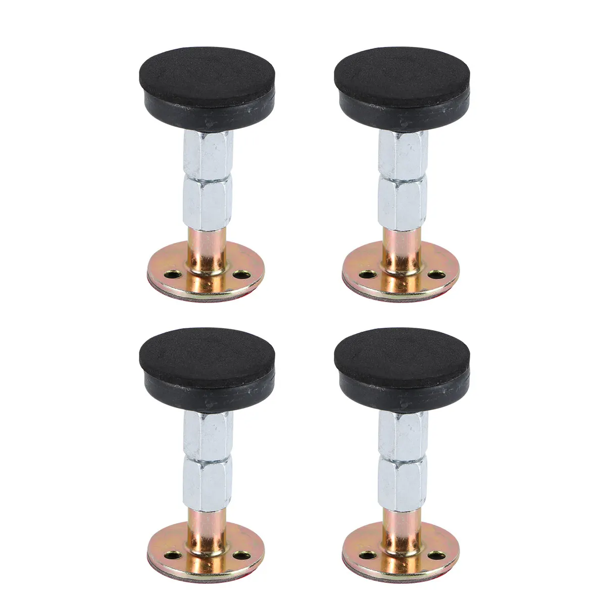 

4pcs Metal Anti-Collision Fixer Adjustable Wall Stabilizer Sturdy Anti-Slip Tool For Bed Sofa Chair Kitchen Table Furniture