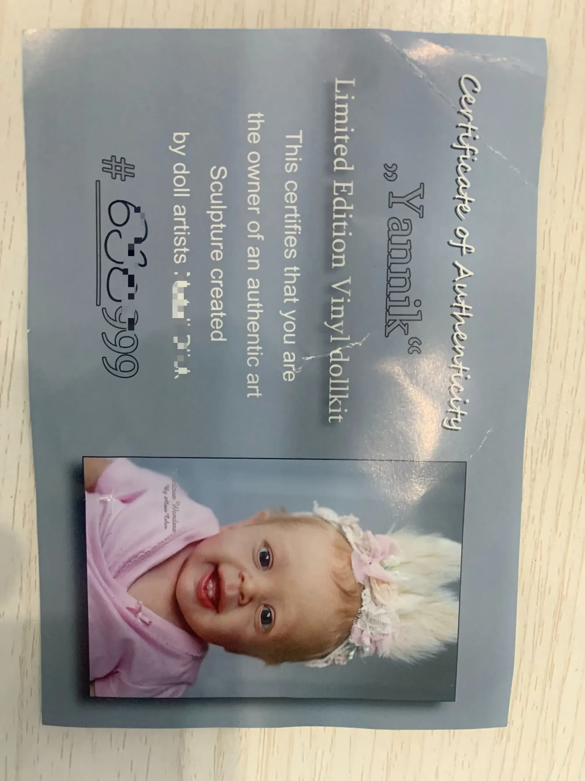 EGO 22-calowy rzadki limitowany zestaw lalek Reborn Edtion Yannik z COA i ciałem Sweet Baby Oryginalny certyfikat w zestawie