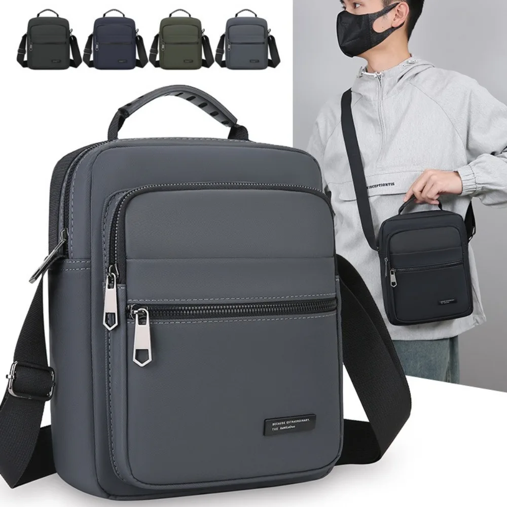

Fashion Oxford Shoulder Bags Large Capacity Wear-resistant Men Crossbody Bags Waterproof Mobile Phone Bag