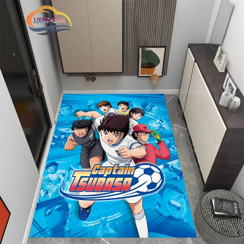 Football Captain Winglet Carpet -Japanese Comics キャプテンCaptain Tsubasa  and Rug Living Room Large Area Children 