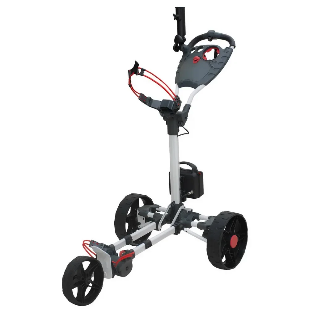 

Flat electric golf trolley with lithium battery 36 holes remote control electric golf trolley 3 wheels