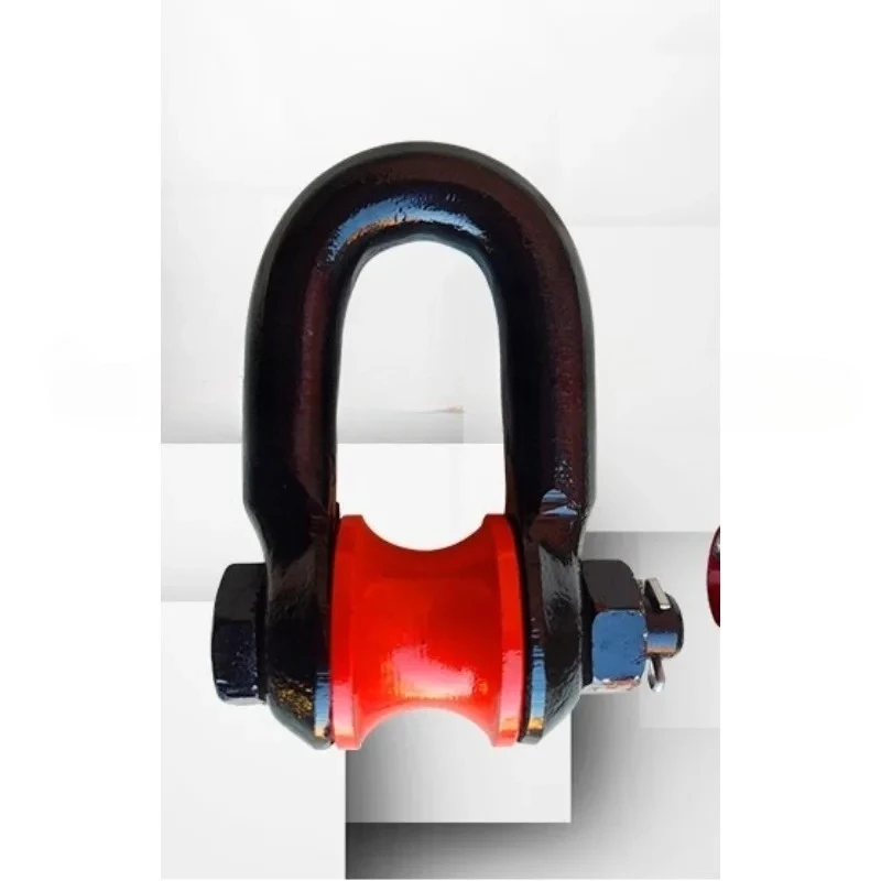 Marine lifting shackle pulley roller shackle hanger heavy duty wire rope hoisting pulley cable ring