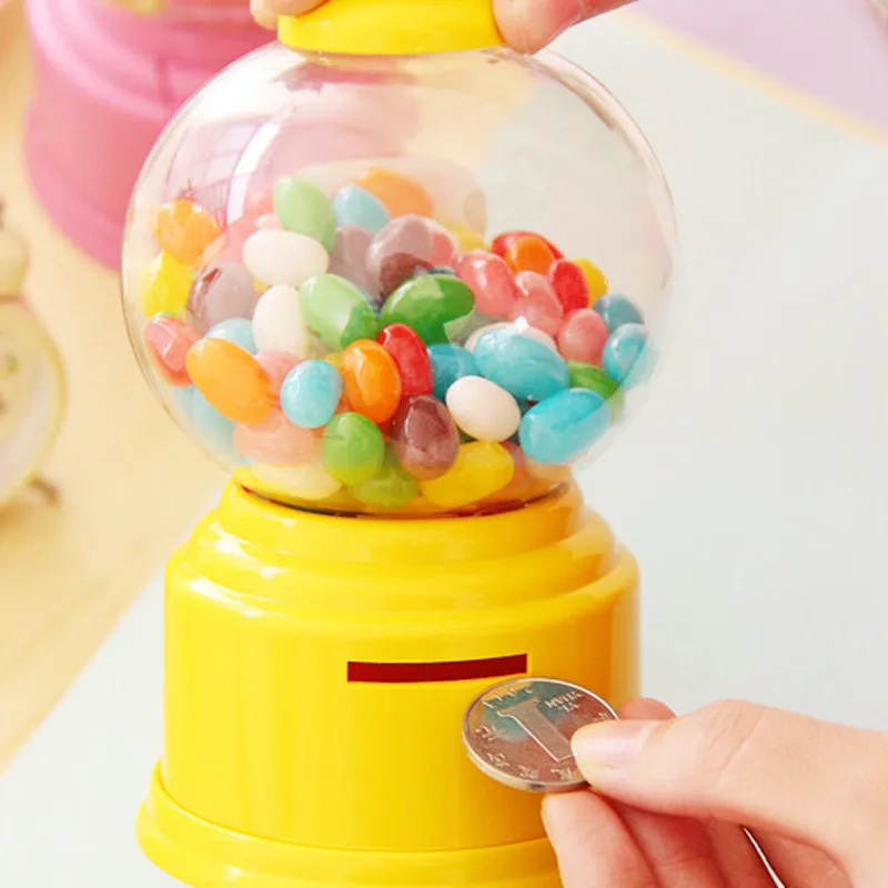 Korean Vending Sweets Candy Machine Piggy Bank Deposit Box Children's Money Saving Bank Alcancia Piggy Kids Lovers Gift