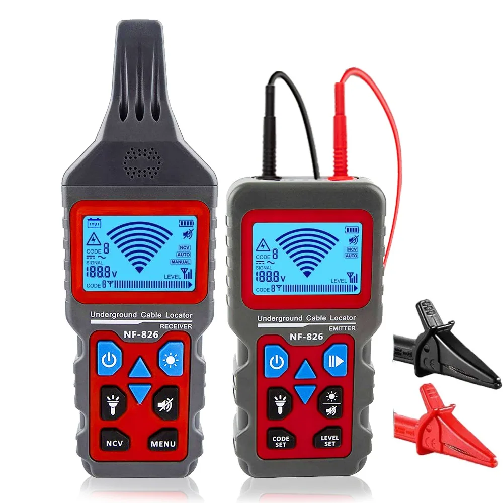 2025 New NF-826 Underground Cable Tester Locator Wire Tracker Detector, Wall and Underground Pipeline Wire Detector | USA | NEW