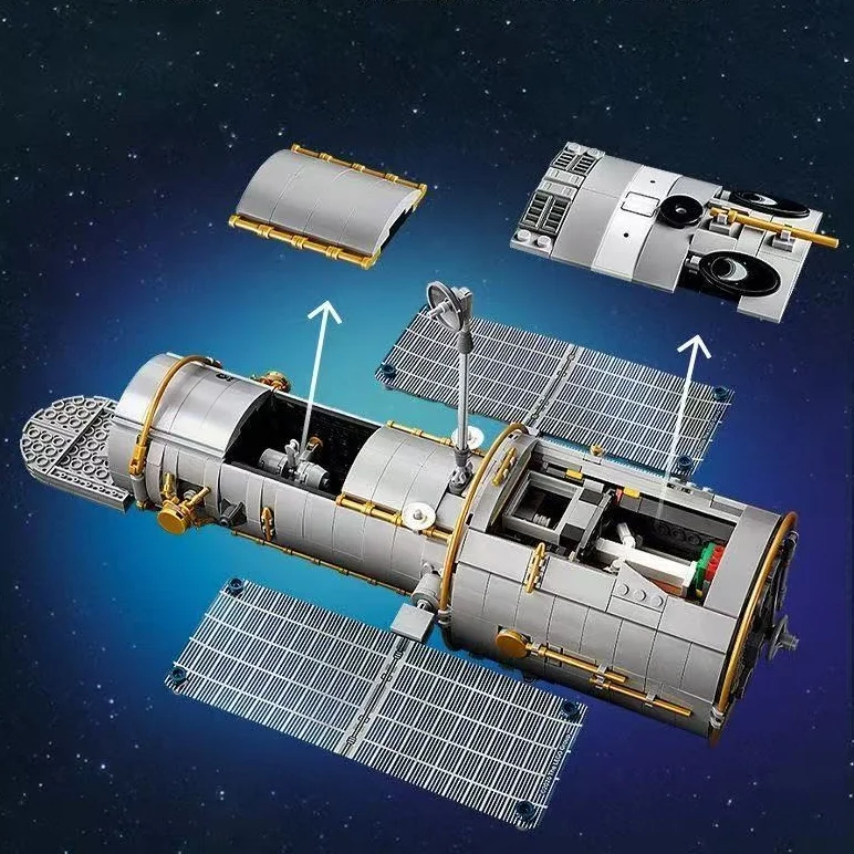nouveaute-2026-blocs-de-construction-de-satellite-d'observation-spatiale-modele-d'assemblage-de-telescope-astronomique-orbital-cadeaux-de-presentation-scientifique-de-bureau