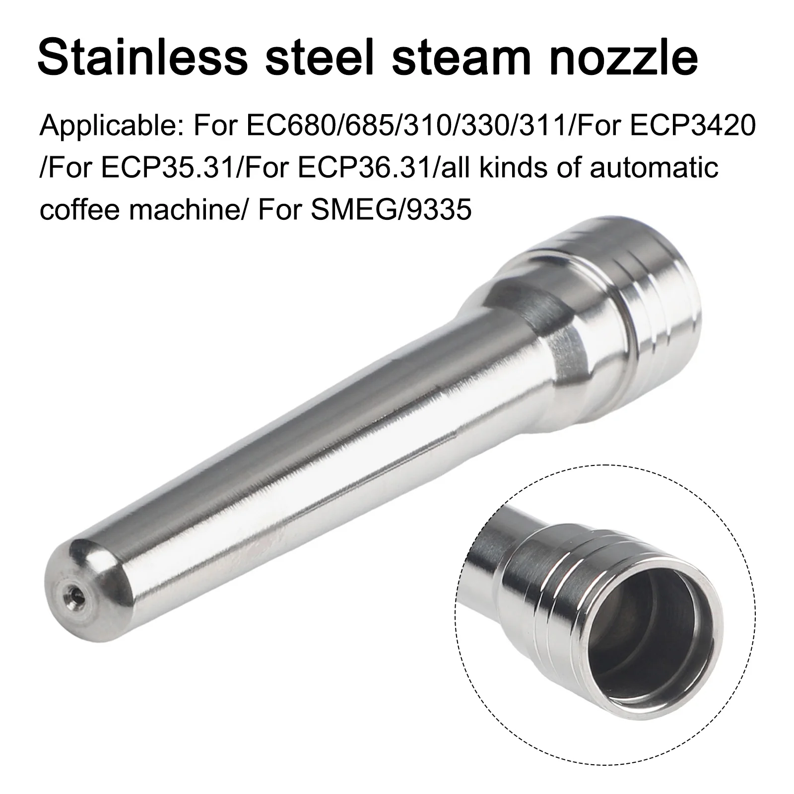 

Standard Size Nozzle Stainless Steel Nozzle Versatile Coffee Applications 304 Stainless Steel Professional And Home Use