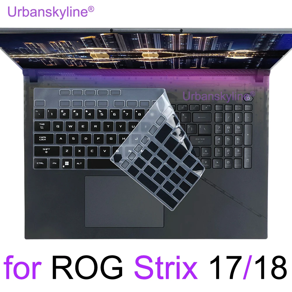 Keyboard Cover for ROG Strix Scar 17 18 G17 G18 Hero G713 G712 G733 G732 G731 G834 G814 Silicone Protector Skin Case 15 16 17