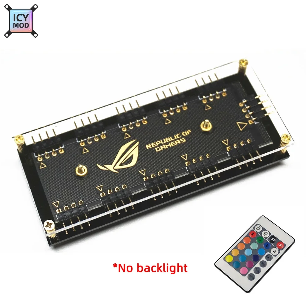ROG RGB Hub 1-10 Ports 1-6 Splitter 5V3 Controller SATA Power Supply ASUS Lighting 12V4 Convertor AURA SYNC PC Cooler Custom MOD