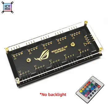 ROG RGB Hub 1-10 portů 1-6 rozbočovač 5V3 řadič SATA napájecí zdroj ASUS osvětlení 12V4 převodník AURA SYNC PC chladič Custom MOD 10 nejlepší prodej Asus Aura Sync Hub - №8