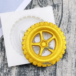 Tyre Wheel Silicone Mold Sugarcraft Cupcake Baking Mold Fondant Cake Decorating Tools