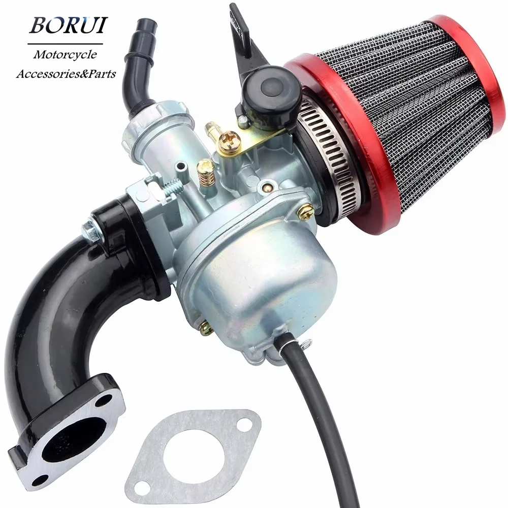

Motorcycle Carburetor Intake Manifold Air Filter kit for 110cc 125cc Engine Chinese ATV Quad/ SSR CRF/XR50 Pit Dirt Bike