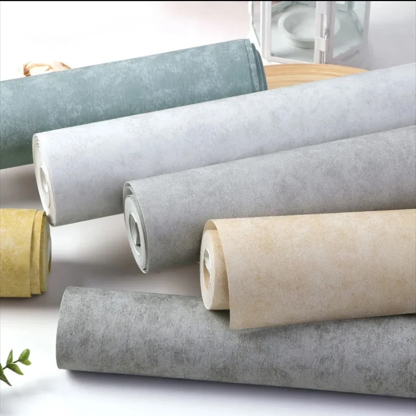 

Solid Non woven 10m Wallpaper for Living Room Decoration Bedroom Wall Papers Home Decor rollo papel mural non adhesivo 10 metros