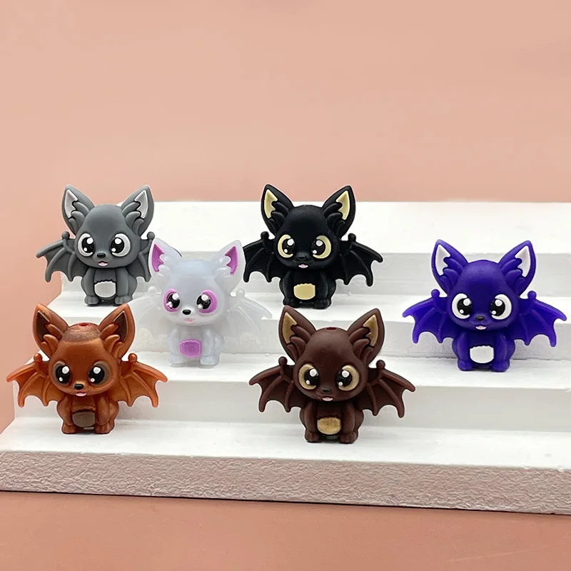 5/10Pcs New Focal Silicone Beads Cat Stereo Bat Animals Shape For Jewelry Making DIY Pen KeyChain Bracelet Necklace Accessories