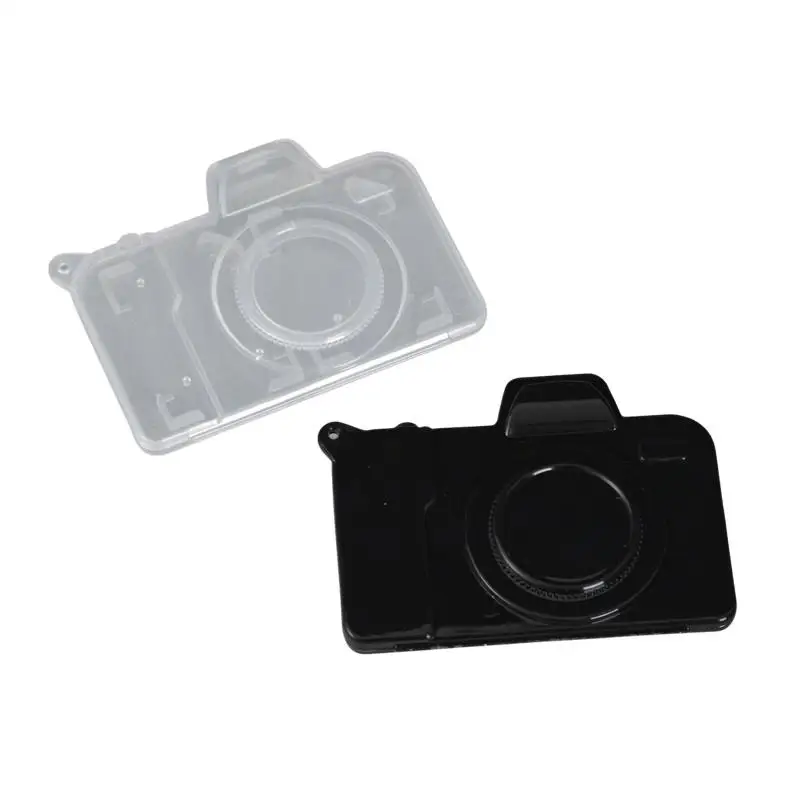 1Pcs Camera Shaped Compact Card Holder Organizer Portable Camera Card Storage Case