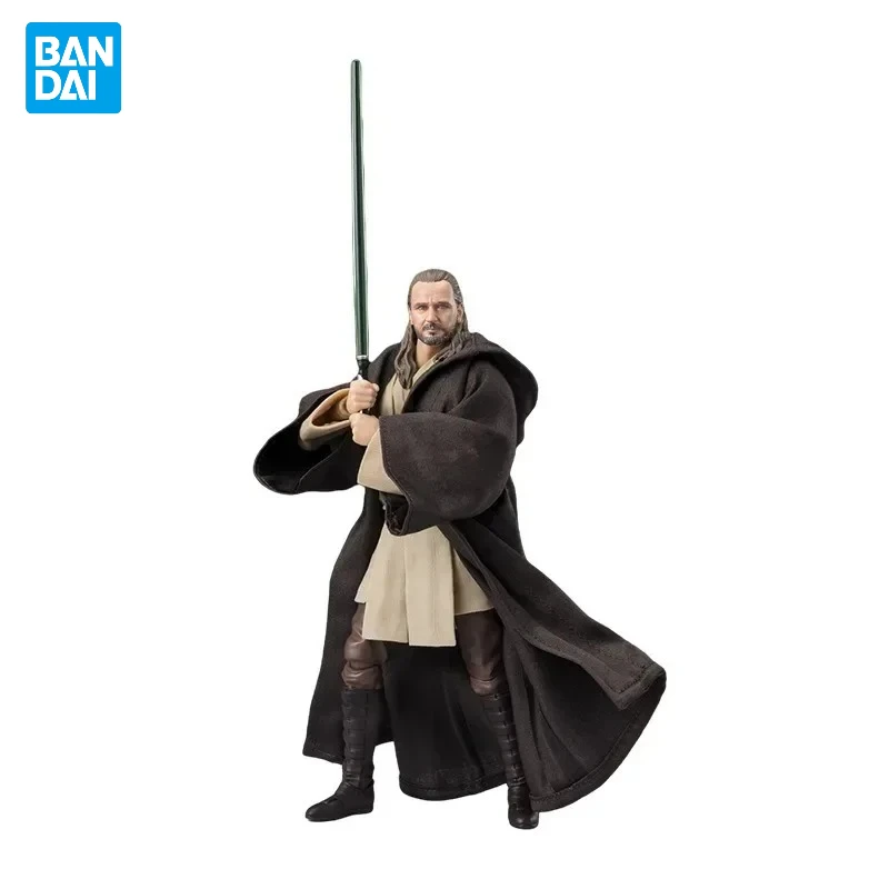 

In Stock Original Bandai S.H.Figuarts Star Wars:THE PHANTOM MENACE Qui-Gon Jinn Anime Action Figure Model Toy Collectible Gifts