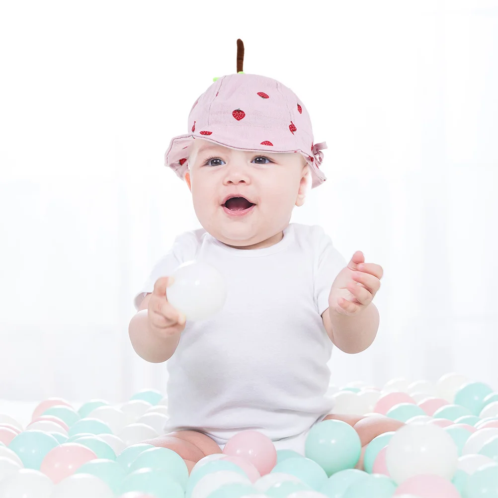 

2 шт., шляпа-ведро для малышей, детская дышащая регулируемая ремешок, защита от солнца для новорожденных, пляжная шляпа, детская шапка на шею для детей