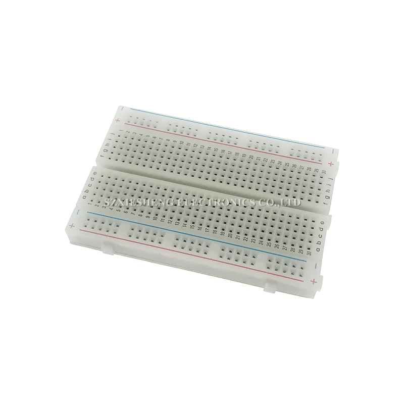 MB-102 400/830 Tie-Points Solderless Breadboard White/Transparent PCB Test Develop Board DIY For Arduino Shield Prototyping