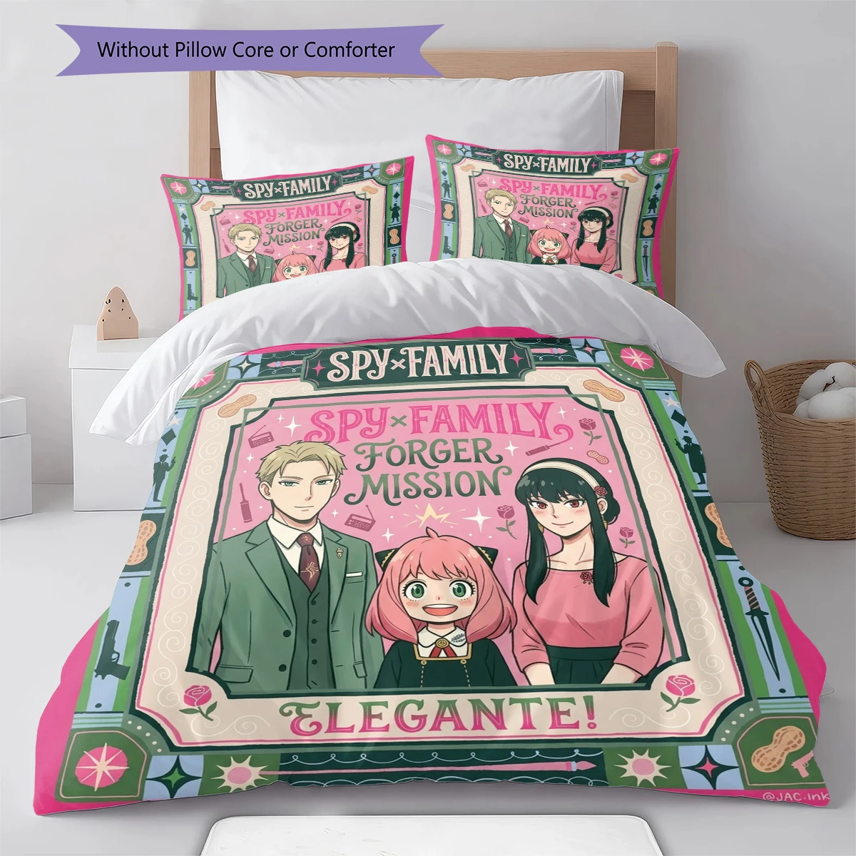 SPY FAMILY Soft Comfortable Duvet Cover, Children Bedding Set Gift,Different Sizes -HE62