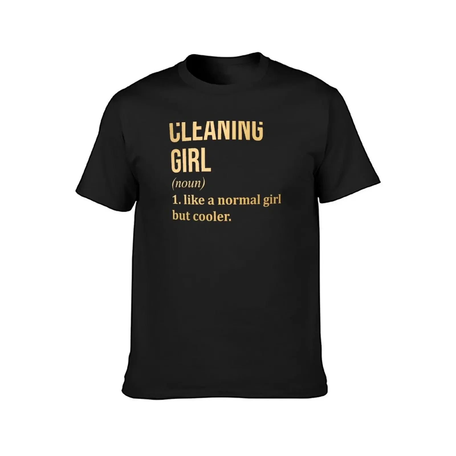 Cleaning Girl Definition Cleaner in Gold T-Shirt summer top cute clothes vintage t shirts mens champion t shirts