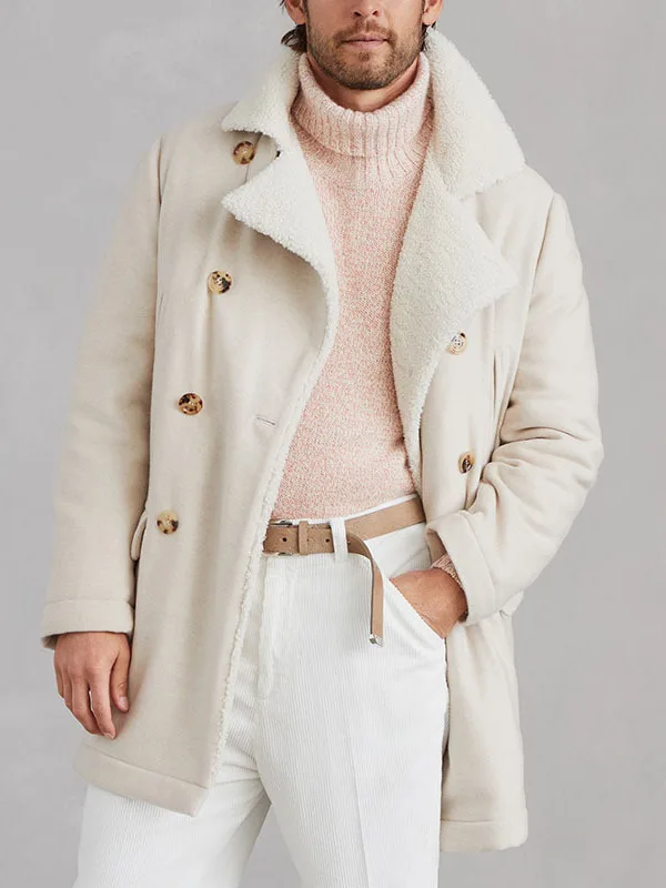 

Мужское повседневное пальто средней длины, модное осенне-зимнее пальто, универсальная ветровка, длинное пальто, городской принт