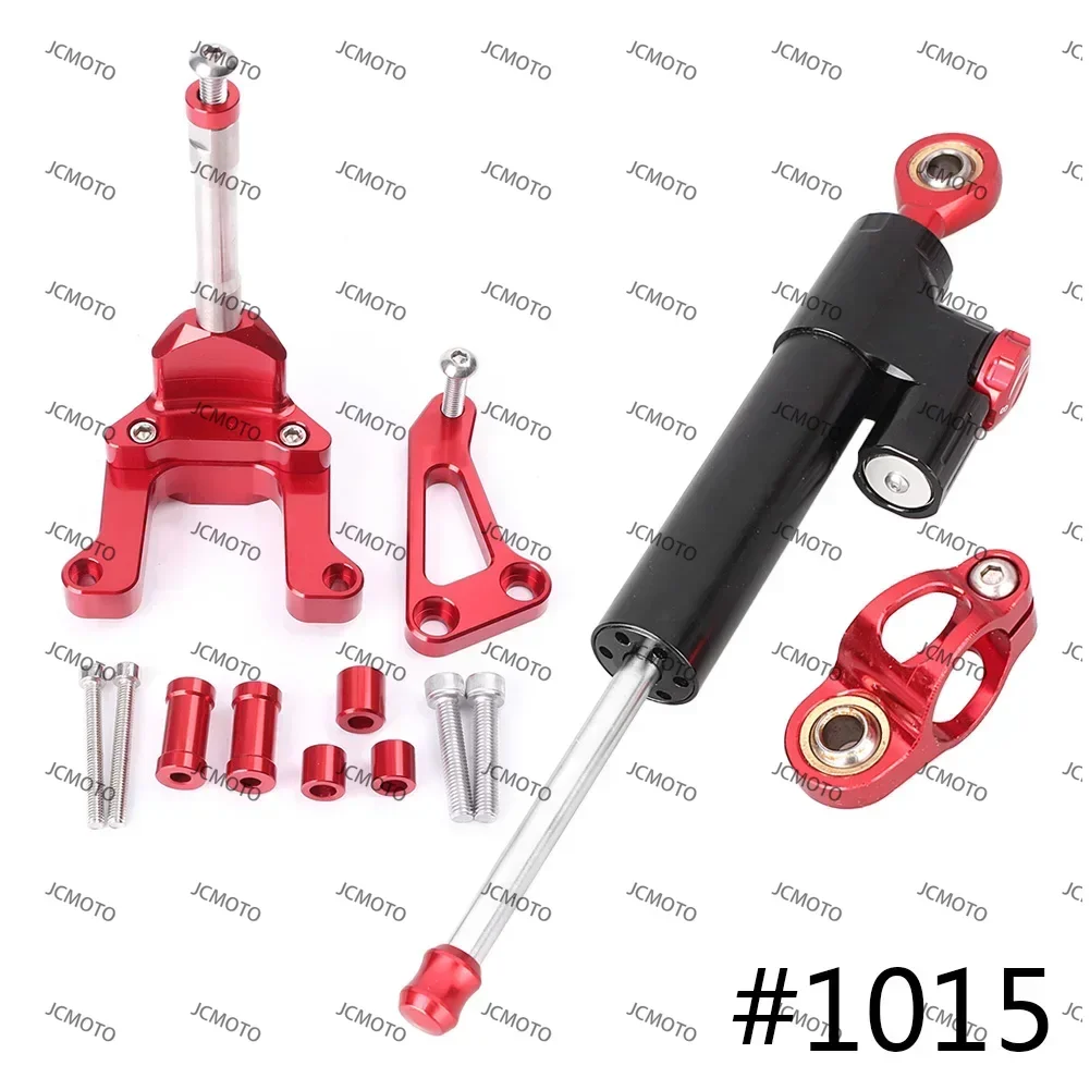 

CNC For Yamaha M-SLAZ MSLAZ Anodize Aluminum Motorbike Steering Damper Stabilizer Saftety Control w/ Mounting Holder Bracket Set