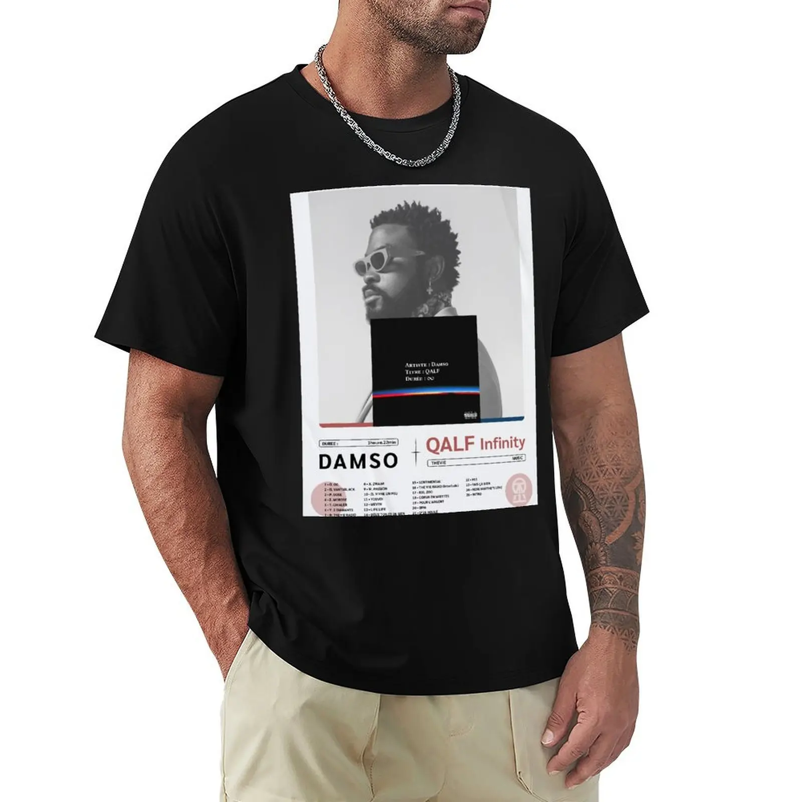 

DAMSO  QALF  RAP FR T-Shirt cute tops graphic tee shirt baggy shirts mens shirts graphic tee