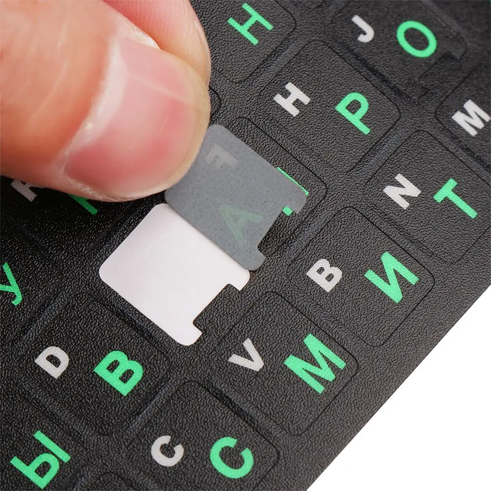 

Standard Frosted Waterproof Laptop Notebook Keypad Keyboard Stickers Cover Sticker Russian Letters
