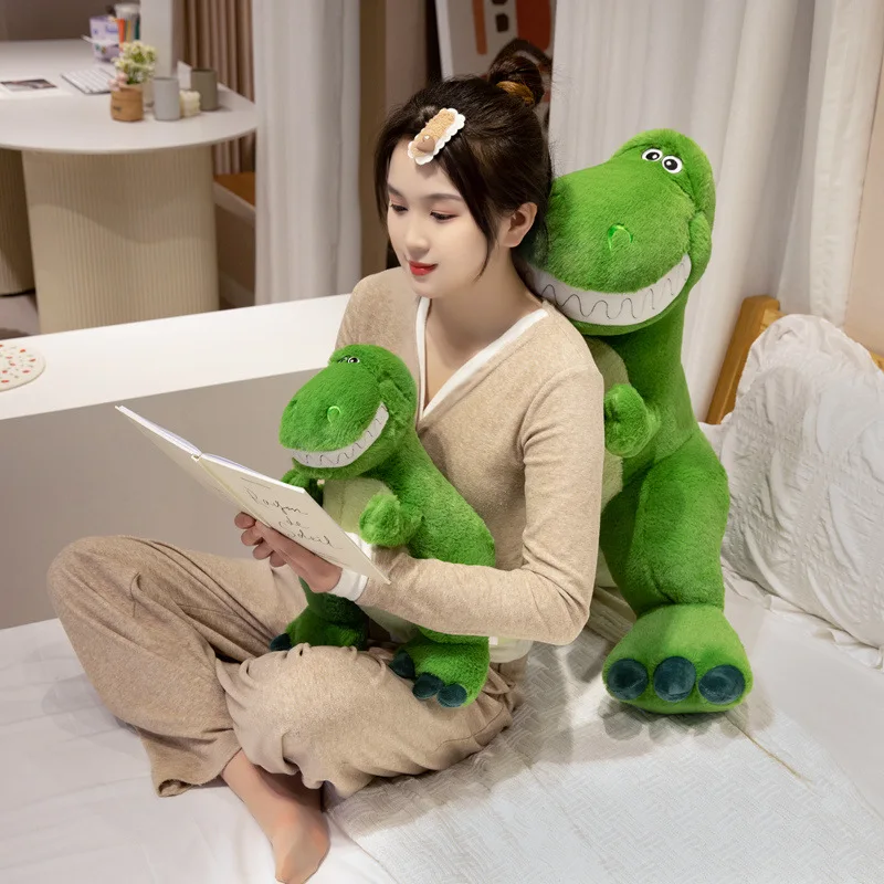 Pixar Toy Story Rex Cartoon Cute Hugging Dragon Doll Dinosaur Tyrannosaurus Rex Plush Toy Hug Pillow Room Decoration Gift