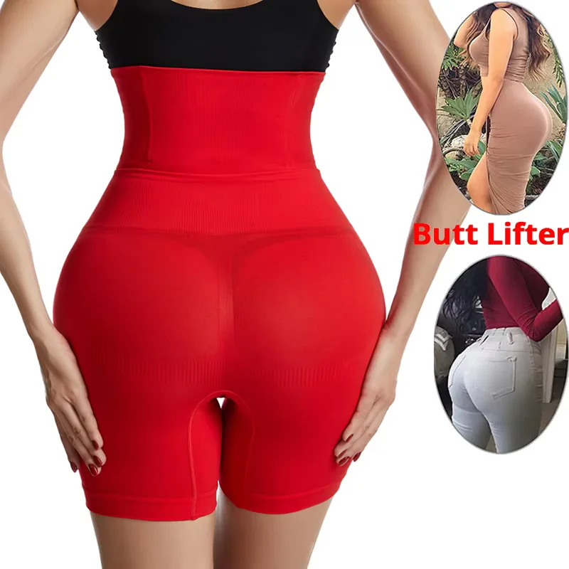 Damenunterwäsche, hohe Taille, formend, Boyshort, Höschen, Body Shaper, Bauchkontrolle, Po-Lifting, Schlankheits-Shorts, Workout, Shapewear – Detail 12