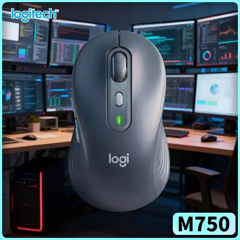 

Беспроводная мышь Logitech M750, долговечная батарея, бесшумные кнопки, простота обслуживания для ежедневного использования M650/M350/M220/M185/M280