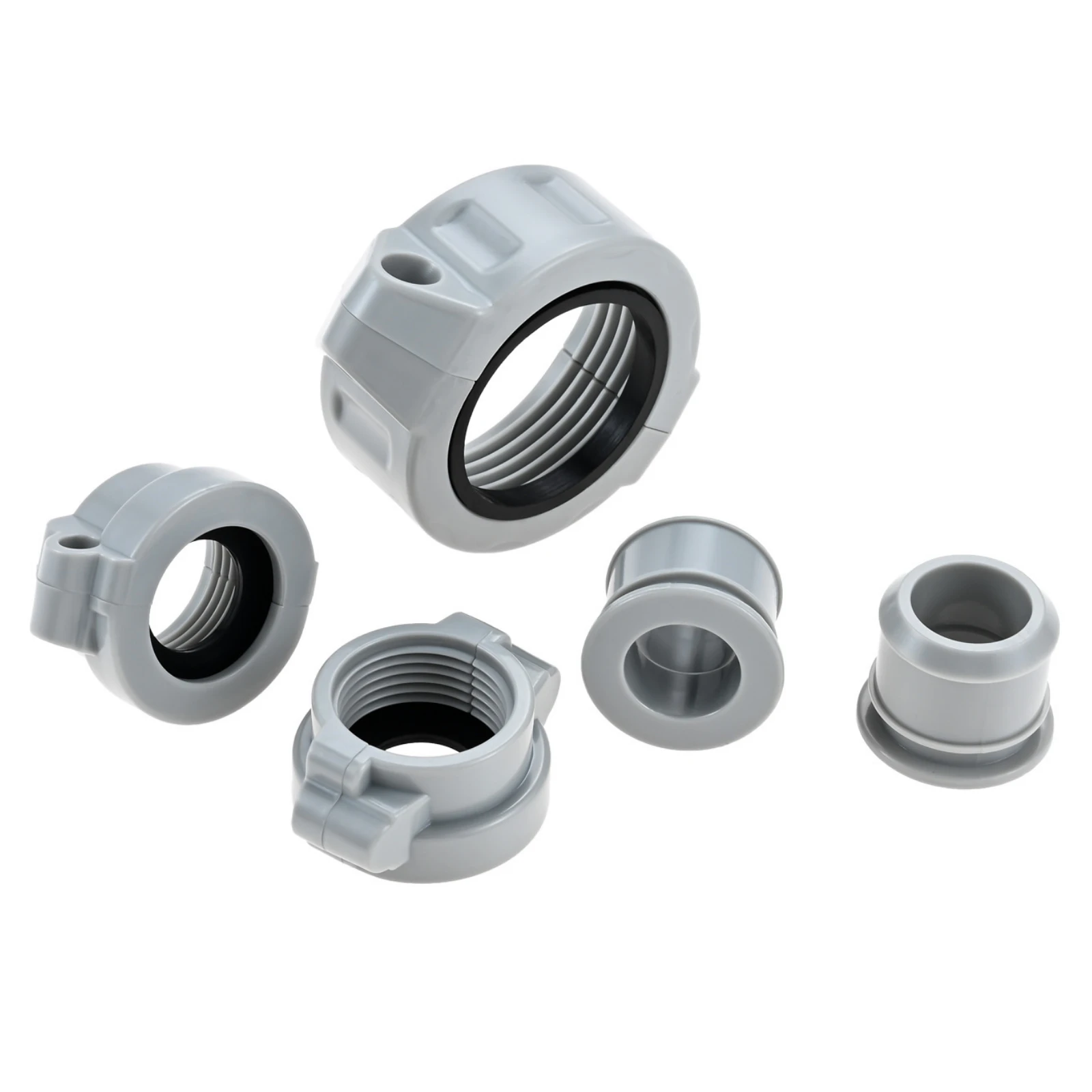 Replacement Inflation Adapter Screw Nut Rubber Seals Connector and Nipple for Coleman Lay-Z-Spa A Coupling Pump & B/C Water Pipe