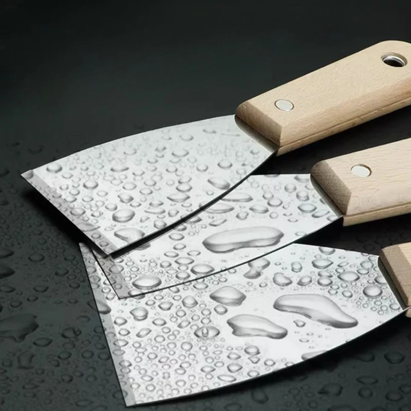 

Скребок-шпатель для очистки, плоский шпатель из нержавеющей стали, специальный инструмент для удаления краски с стен, шпатель для шпатлевки