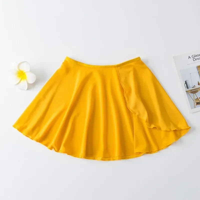 

Wholesale High Quality Kids Girls Training Dance Wear Mesh Spandex Wrap Ballet Skirts