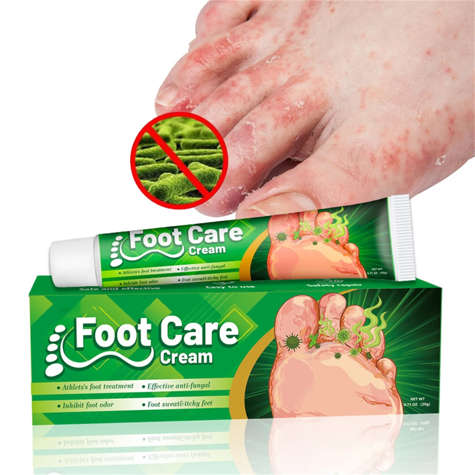 Herbal Athlete's Foot Care Balm Effectively Treats Foot Odor, Itchy Feet, Rotten Feet And Moisturizes Protects Dry, Gift