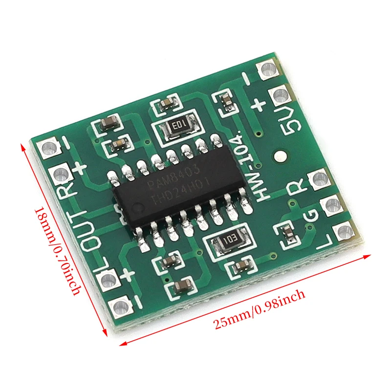 1-20Pcs PAM8403 Super Mini Digital Amplifier Board 2 * 3W Class D Digital 2.5V To 5V Power Amplifier Board Efficient