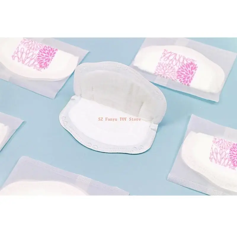 96GC 100 قطعة من وسادات الرضاعة للاستعمال مرة واحدة، وسادات الثدي فائقة الامتصاص مع رضاعة لطيفة قابلة للتنفس أساسية للأم
