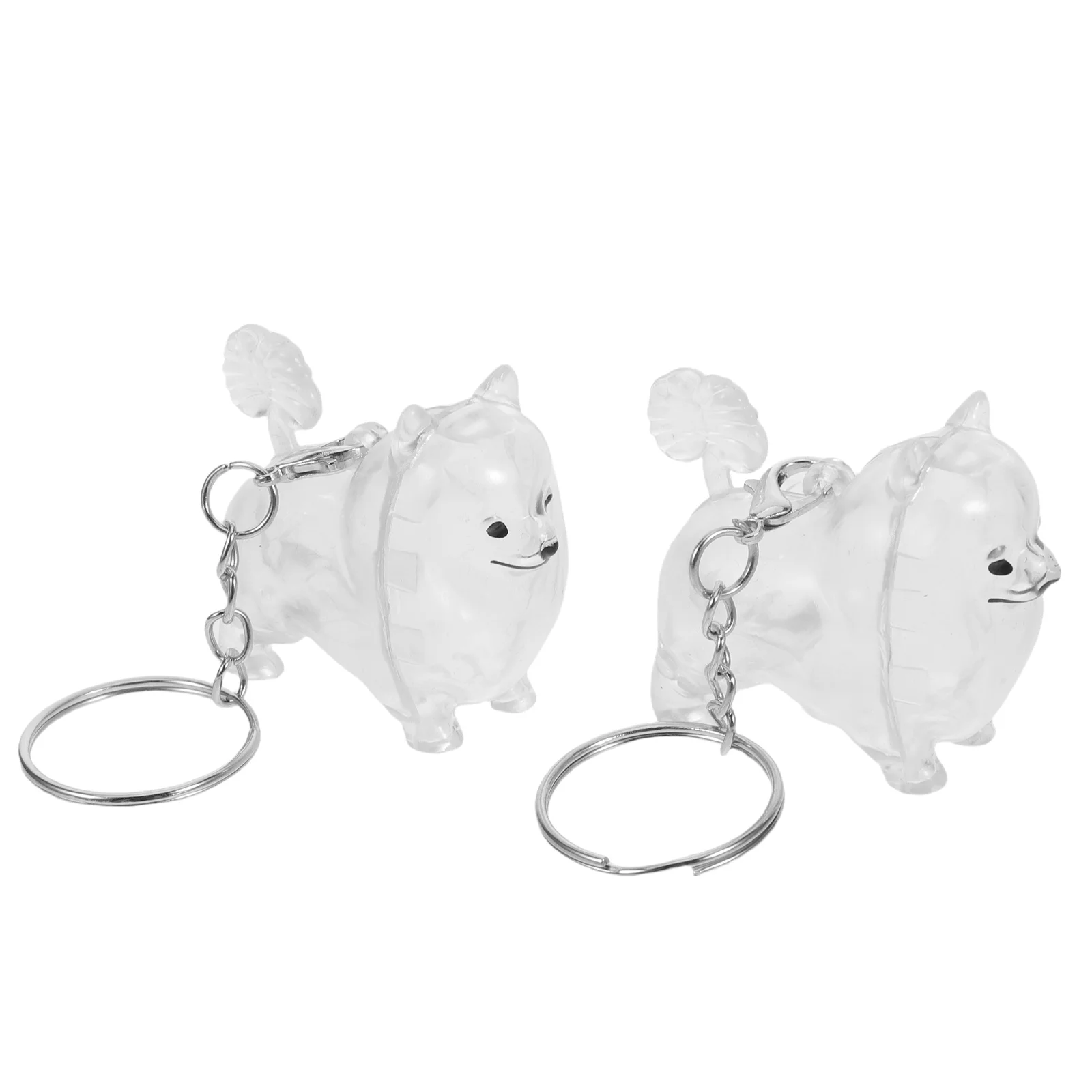 

2Pcs Pet Hair Keepsake Keychain Versatile Use Pet Memorial Present Dog Cat Hair Storage Box Cherished Memories
