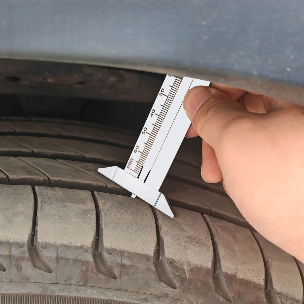 

Измеритель глубины шин, штангенциркуль для проверки резьбы в шинах, линейка, инструмент для измерения канавок, нержавеющая сталь, авто, грузовик, глухометр