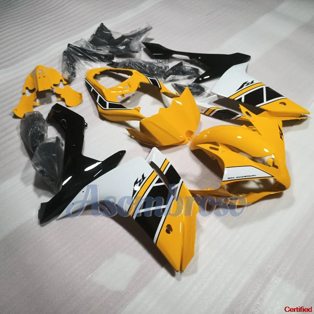 New Motorcycle Full Fairing Kit For YAMAHA R1 2007 2008 yzf-r1 Plastic Orange black white Bodywork