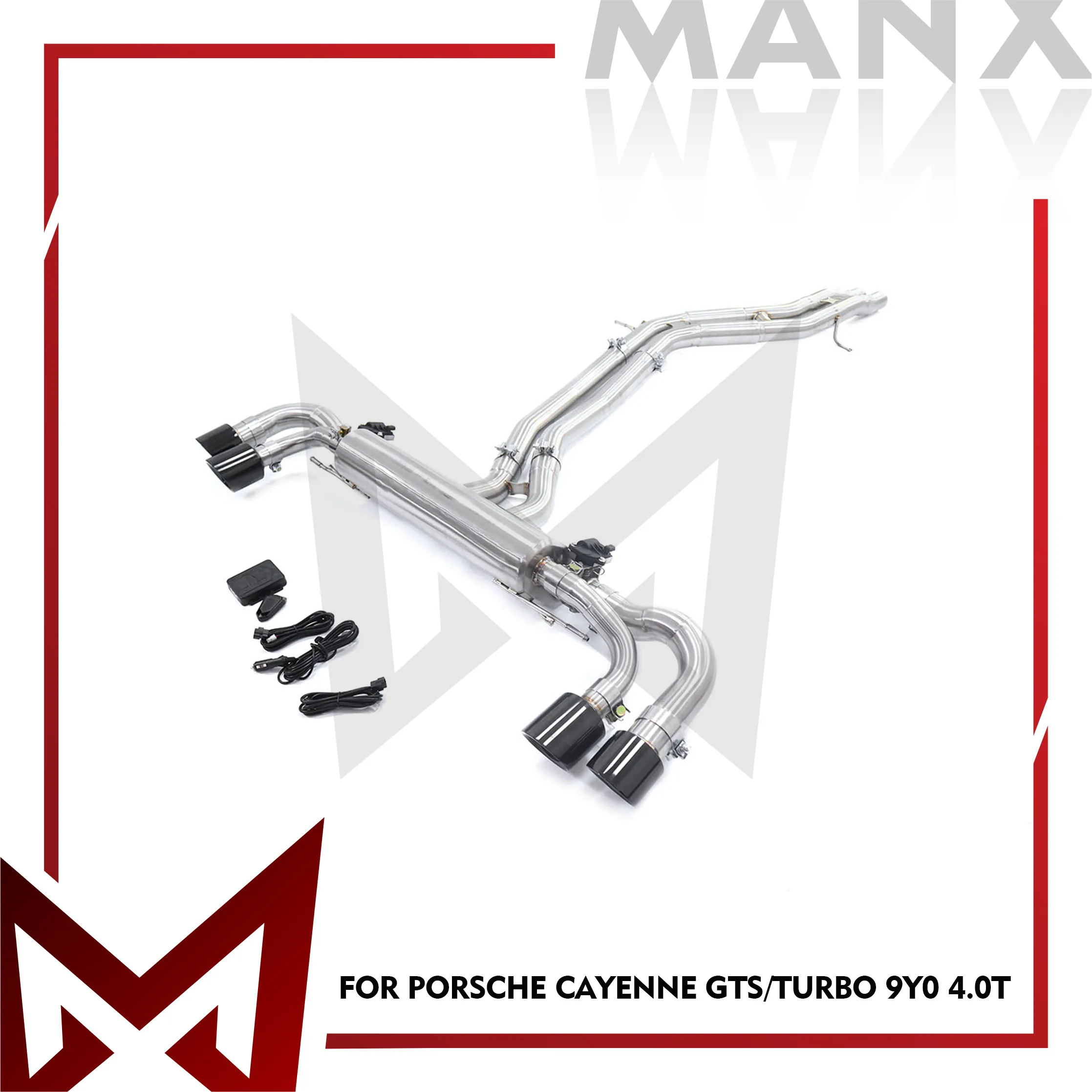 

Suitable For Porsche Cayenne GTS Turbo 9Y0 4.0T Stainless Steels Catback Performance Exhaust System Muffler With Valve