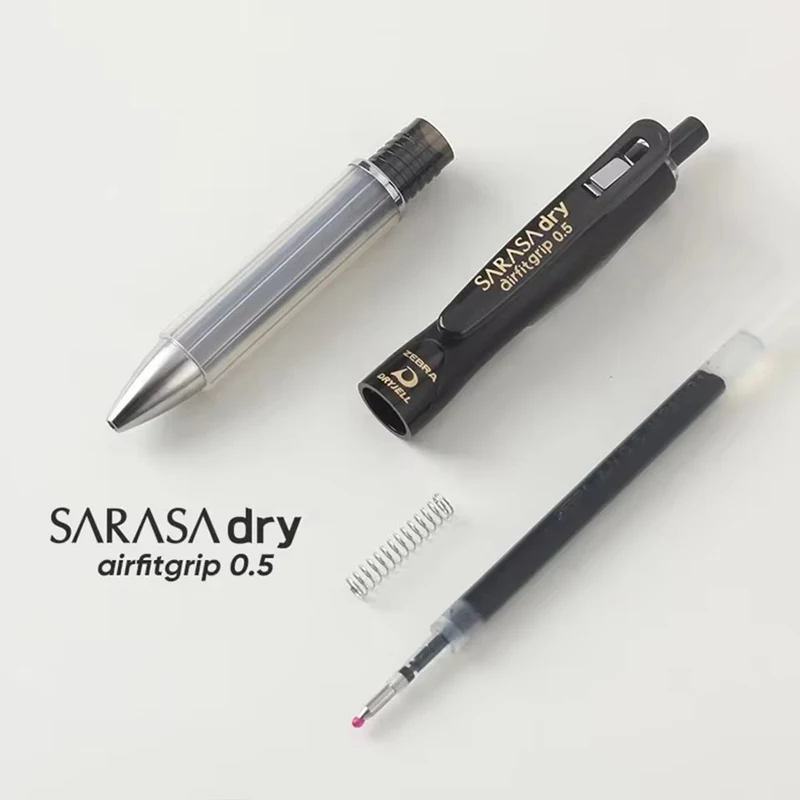 القرطاسية اليابانية زيبرا SARASA قلم حبر جل جاف JJZ49 Airfitgrip 0.5 مللي متر حبر جاف مضاد للتعب السلس الكتابة اللوازم المدرسية