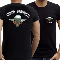 French Foreign Legion TAP Paratroops Airborne Badge T-Shirt Short Sleeve Casual 100% Cotton O-Neck Summer Mens T-shirt