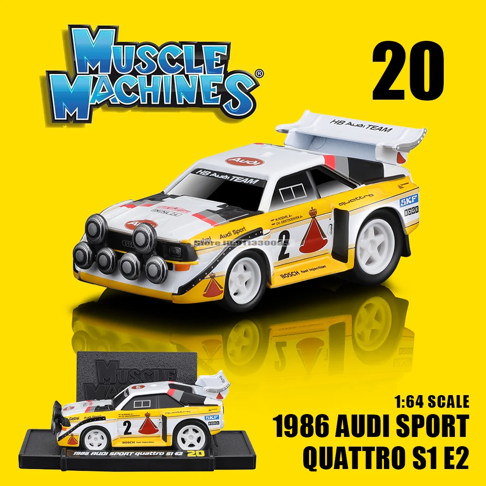 Maisto 1:64 1986 AUDI SPORT QUATTRO 1993 Chevrolet 454 Datsun classic static car alloy die-casting car model collection gift toy