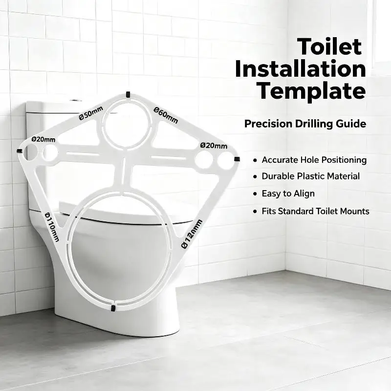 Toilet Installation Positioning Template, Pipe Layout Locator, Decoration Tools, Home Improvement Hand Tools